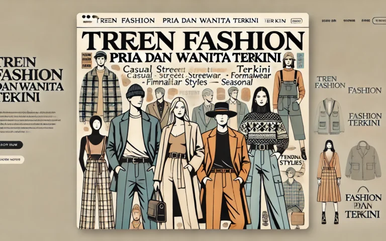 Tren Fashion Pria dan Wanita Terkini